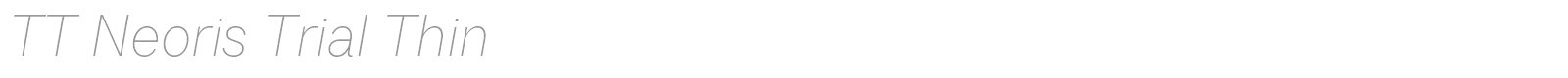 TT Neoris font preview